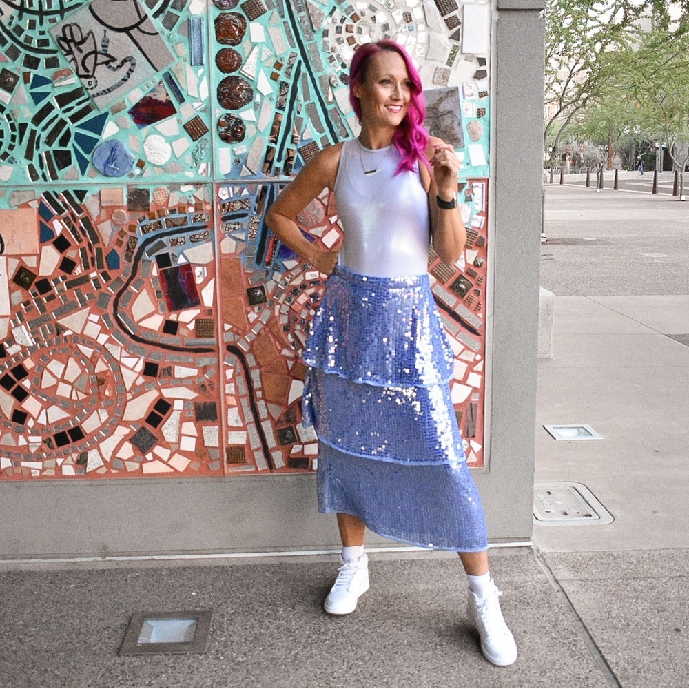 Nike Purple Iridescent Bodysuit - Picture 2 of 16